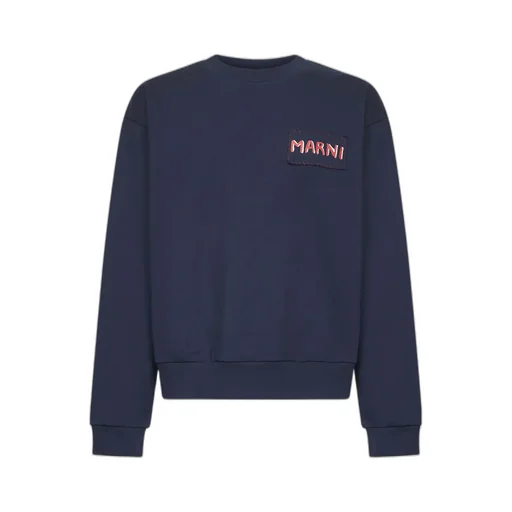 Embroidered-Logo Crew-Neck Sweater