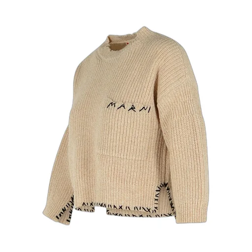Logo Embroidered Knitted Jumper