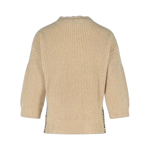 Logo Embroidered Knitted Jumper