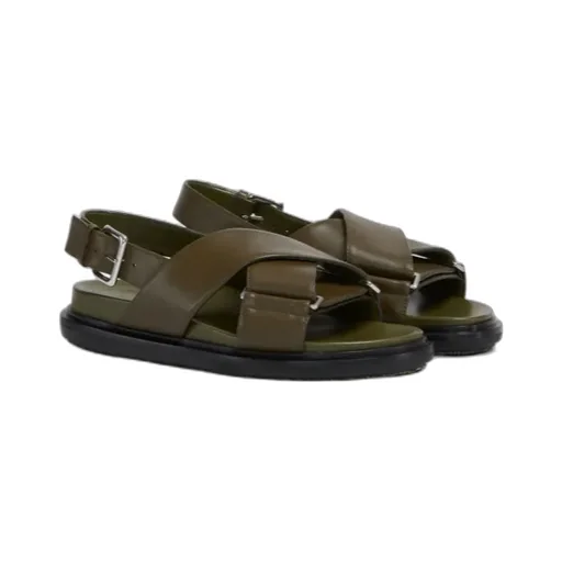 Deep Green Leather Fussbett
