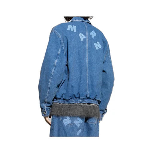 Denim Logo-Print Jacket