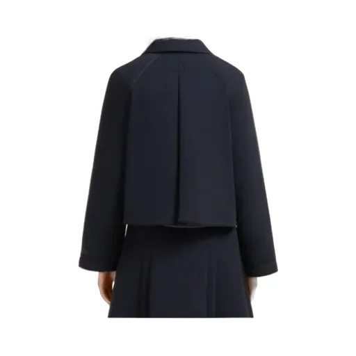 Black Jersey Jacket With Pockets