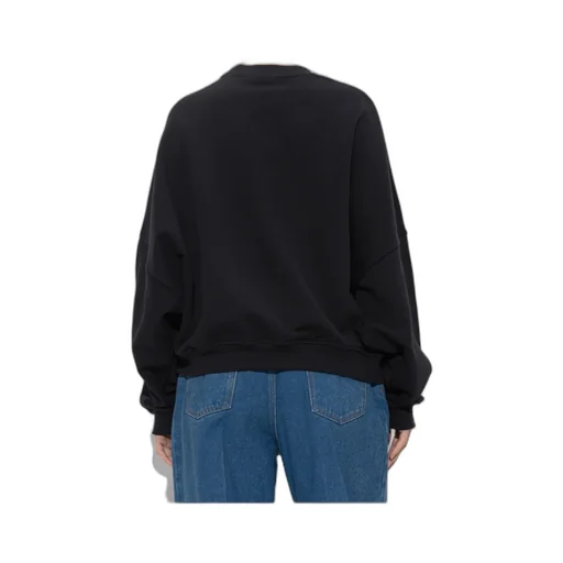 Logo Printed Drop Shoulder Sweatshirt