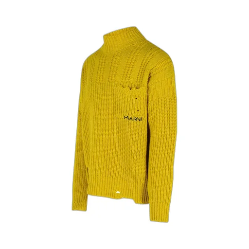 Distressed Long-Sleeved Jumper