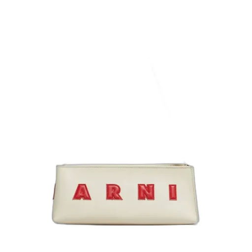 Logo Detailed Zipped Shoulder Bag
