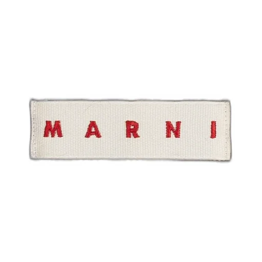 Logo Patch Striped Knit Fringed Scarf