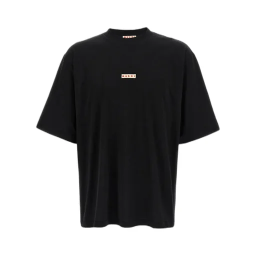Logo Patch Drop Shoulder T-Shirt