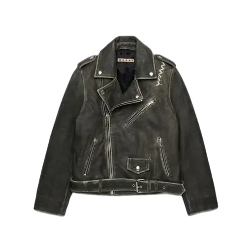 Zipped Leather Jacket