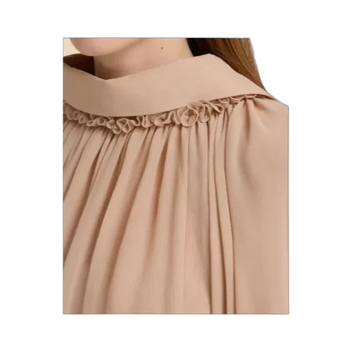 Long Sleeve Gathered Jumpsuit