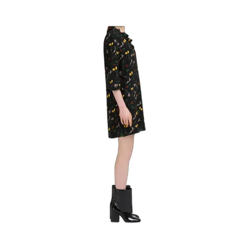 Floral-Print Ruffled Mini Dress