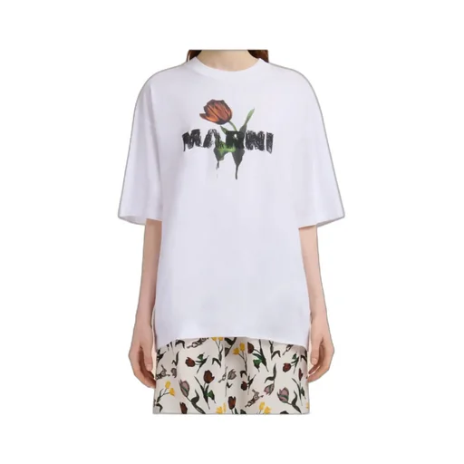 Tulip Printed Crewneck T-Shirt