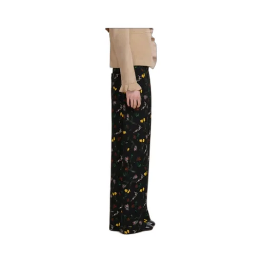 Floral-Print Wide-Leg Trousers