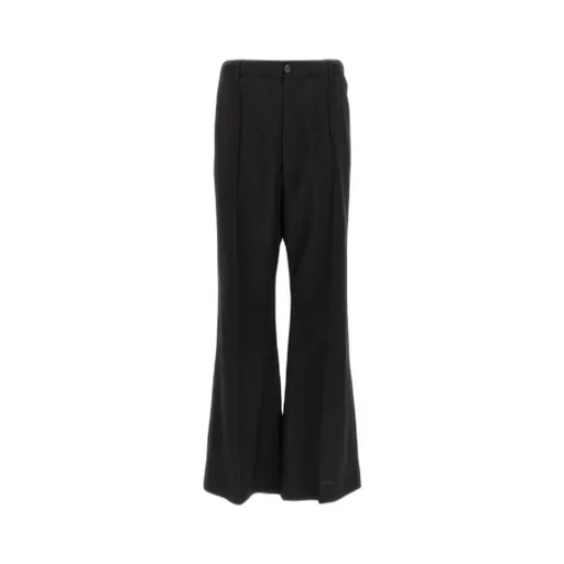 Stitched Crease Flared Trousers