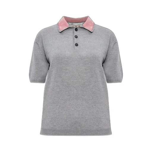 Decorative Collar Polo Shirt