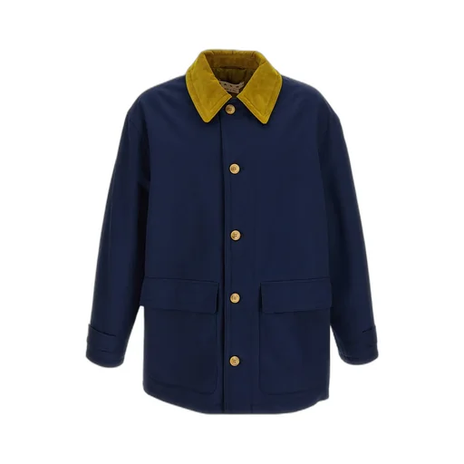 Corduroy Collar Padded Parka