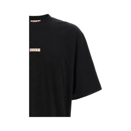 Logo Patch Drop Shoulder T-Shirt