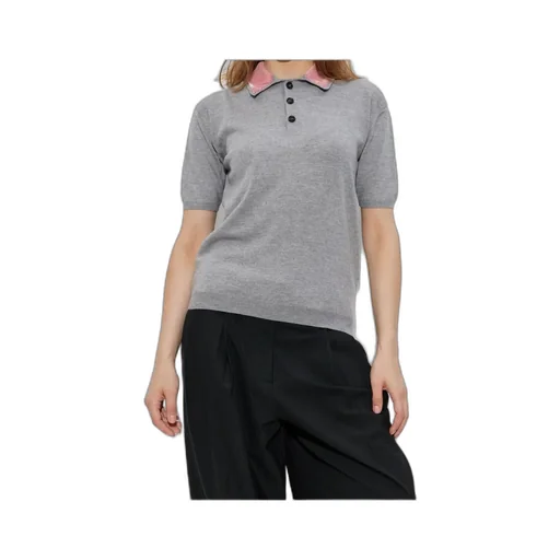 Decorative Collar Polo Shirt