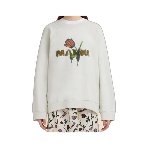 Tulip Printed Crewneck Sweatshirt