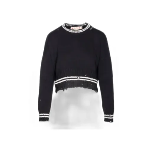 Distressed Crewneck Knitted Jumper