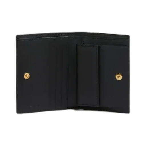 Black Leather Envelope Bifold Wallet