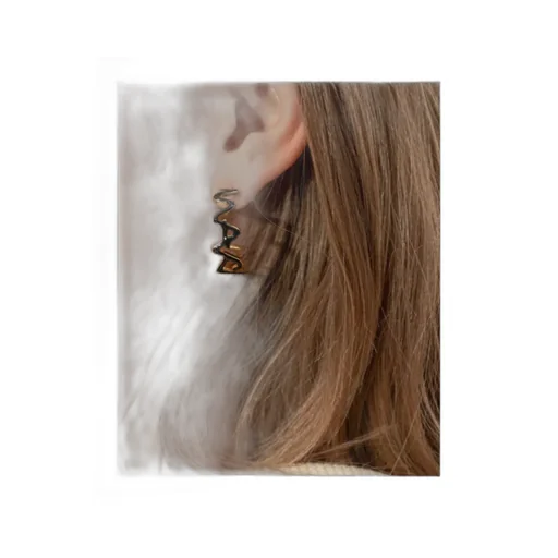 Zig-Zag Hoop Earrings