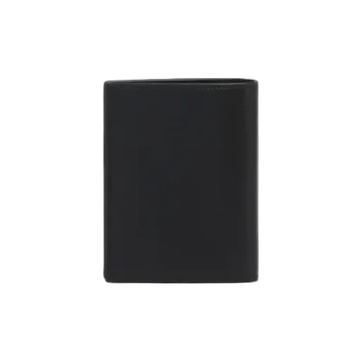 Black Leather Envelope Bifold Wallet