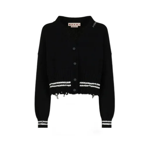 Logo Embroidered Cardigan