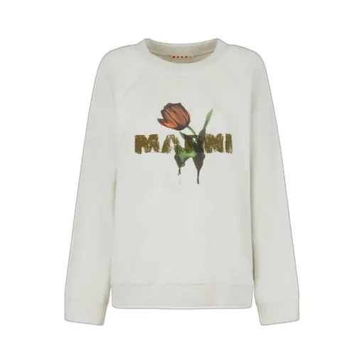 Tulip Printed Crewneck Sweatshirt