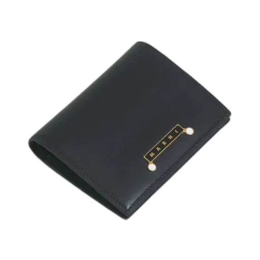 Black Leather Envelope Bifold Wallet