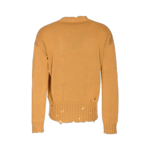 Distressed Crewneck Knit Jumper