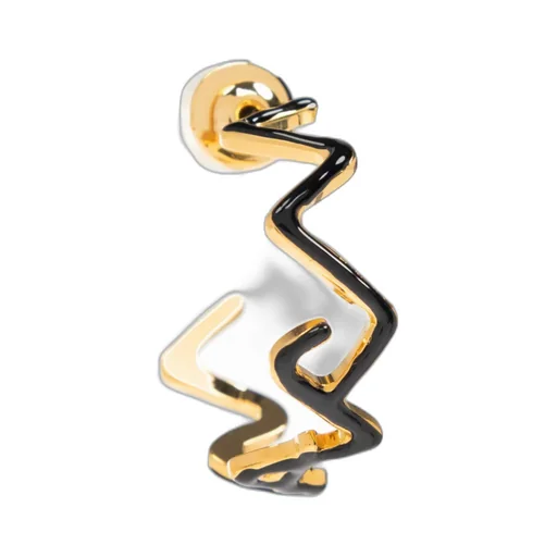 Zig-Zag Hoop Earrings