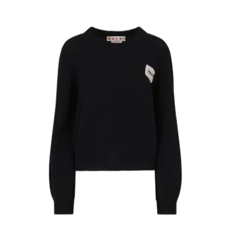 Logo Patch Knit Sweater
