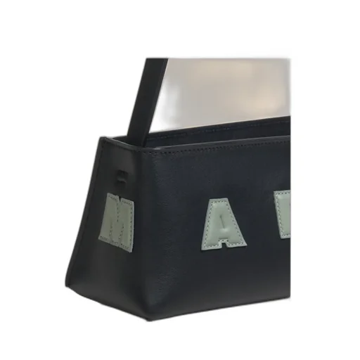 Logo Detailed Zipped Shoulder Bag