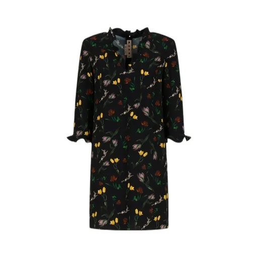Floral-Print Ruffled Mini Dress
