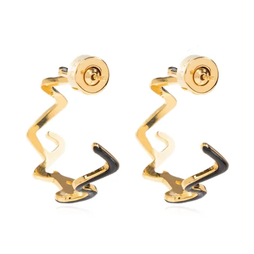 Zig-Zag Hoop Earrings