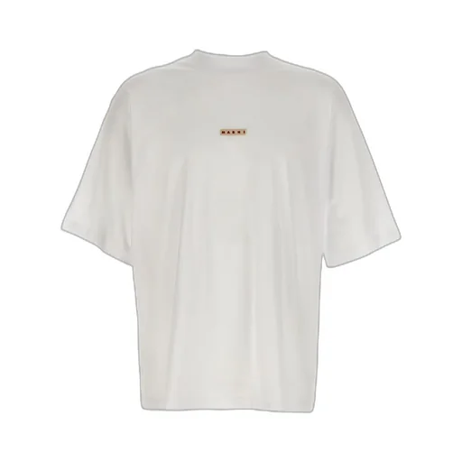 Logo Patch Drop Shoulder T-Shirt