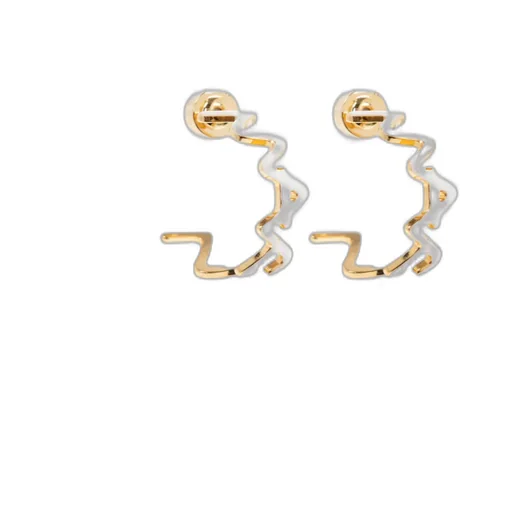 Zig-Zag Hoop Earrings