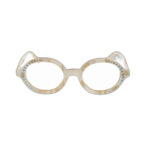 Round Frame Embellished Glasses