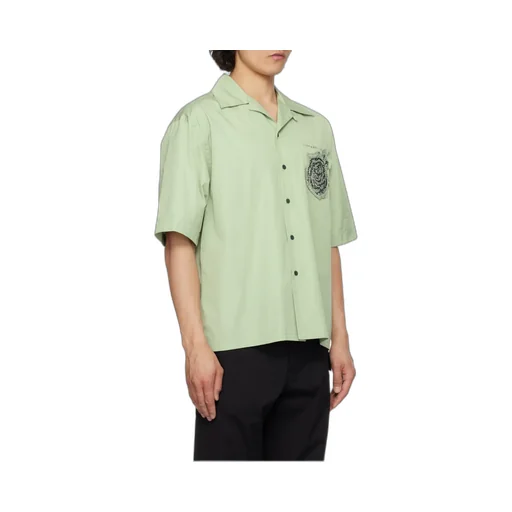 Logo Stitch Short-Sleeved Poplin Shirt