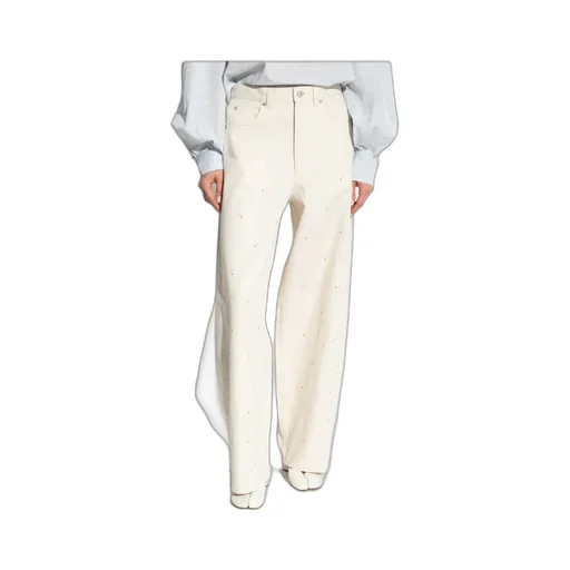 Logo Patch Wide-Leg Jeans