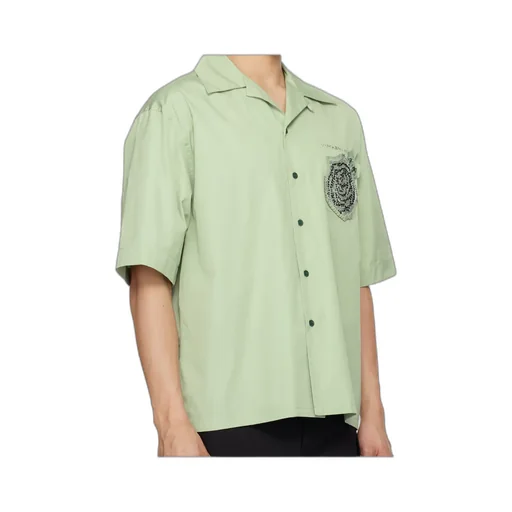 Logo Stitch Short-Sleeved Poplin Shirt
