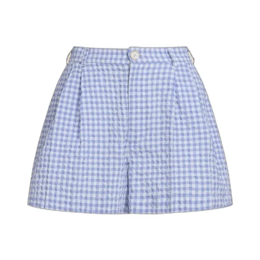 Checked Seersucker Shorts