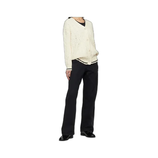 Dishevelled Cable Cotton Cardigan