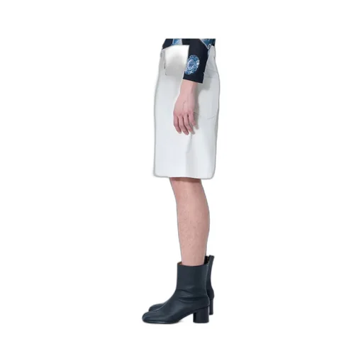 Logo Plaque Denim Shorts