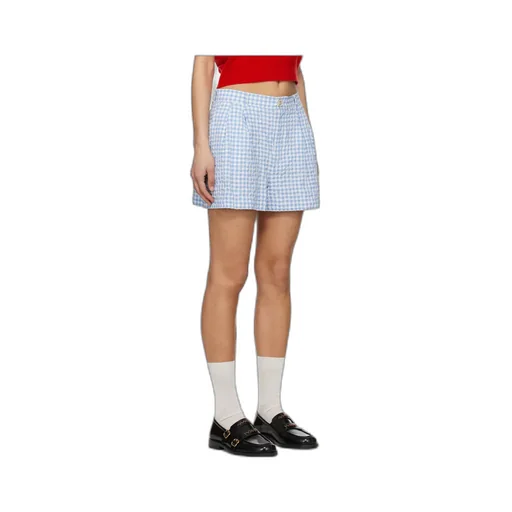 Checked Seersucker Shorts