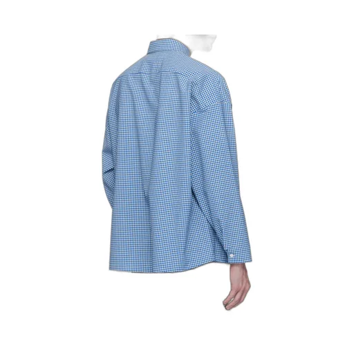 Logo Embroidered Checked Shirt