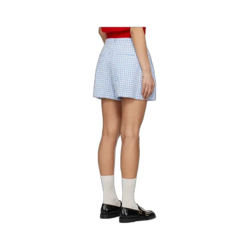 Checked Seersucker Shorts