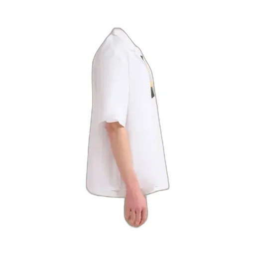 Poplin Bowling Shirt With Fawn Patch
