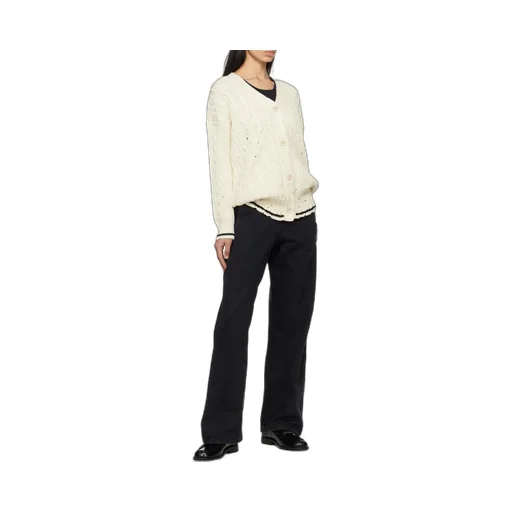 Dishevelled Cable Cotton Cardigan