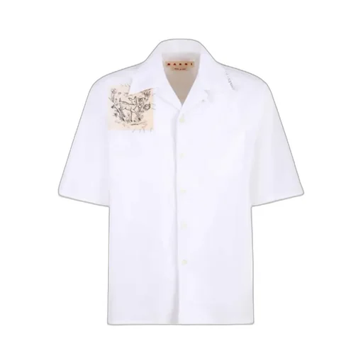 Fawn Patch Poplin Bowling Shirt